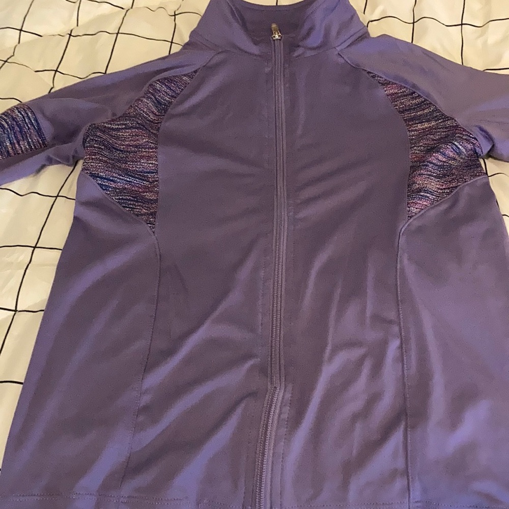 Purple champion activewear zip up